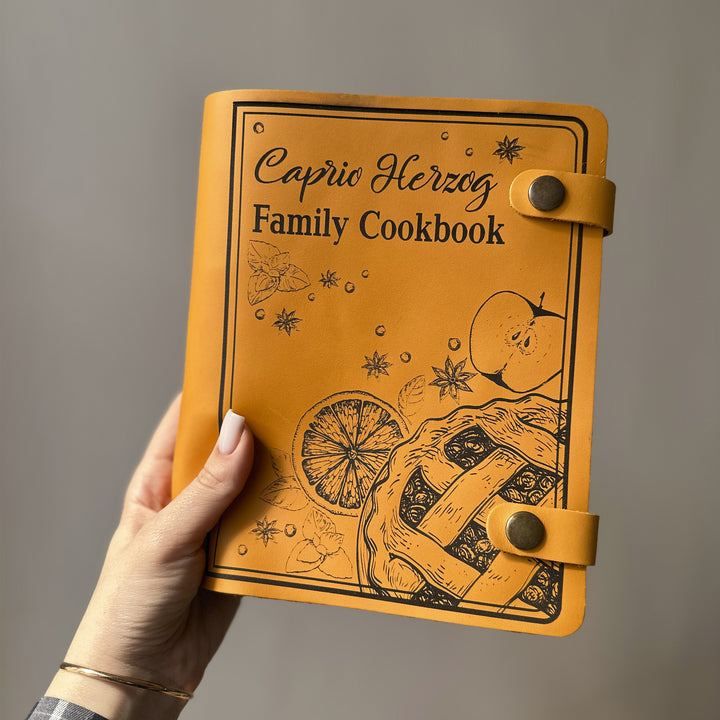 Family Recipes Book, Recipes Journal, Leather Recipe Books